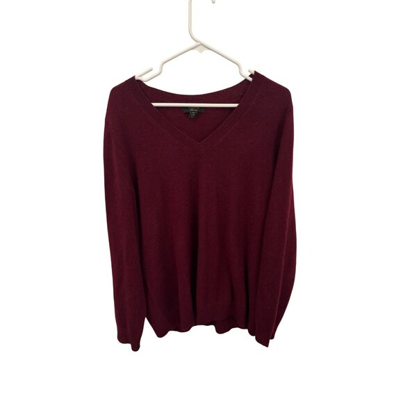 Cashmere sweater cranberry color size xl - Picture 1 of 3